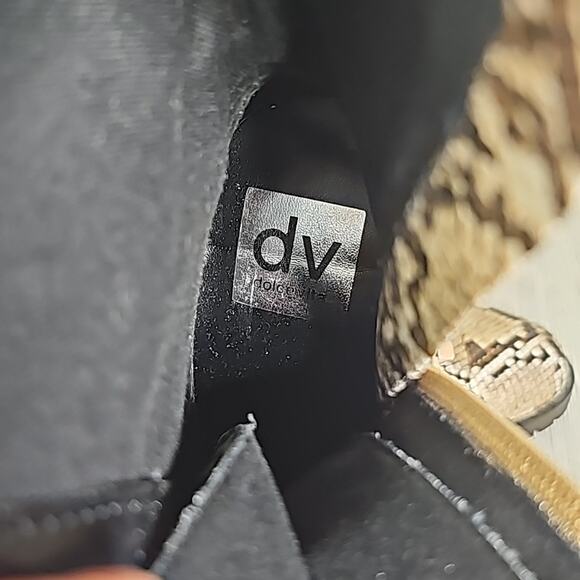 DV Dolce Vita Ayleen Snakeskin Print Mid Calf Combat Boots Womens Size 5 NEW - Picture 14 of 16